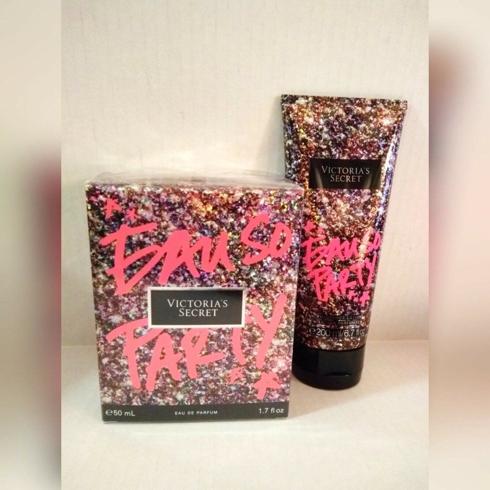 Victoria's Secret EAU SO PARTY 1.7 FL Oz. Perfume, Lotion 6.7 FL Oz. set - NEW - Picture 3 of 3